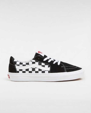 Women Vans Canvas/Suede SK8-Low Skate Shoes Black Malaysia | VN2897354