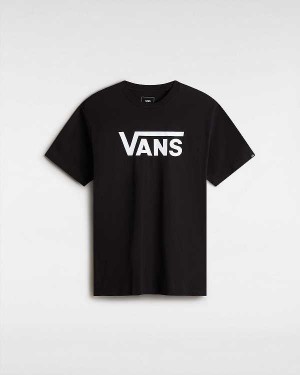 Women Vans Classic T Shirts Black Malaysia | VN6128597