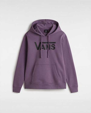 Women Vans Classic V Boyfriend Fit Hoodie Purple Malaysia | VN6975438