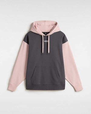 Women Vans Colorblock Hoodie Pink Malaysia | VN3058416