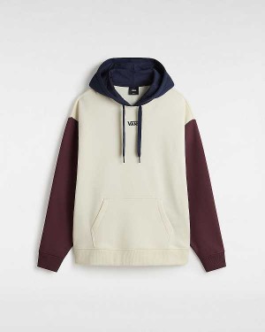 Women Vans Colorblock Hoodie White Malaysia | VN3645721