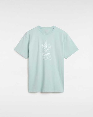 Women Vans Crazy Eddy T Shirts Blue Malaysia | VN2496380