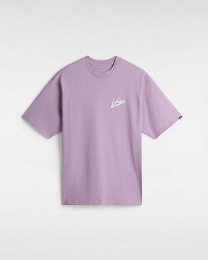 Women Vans Dettori Loose Fit T Shirts Purple Malaysia | VN8139460