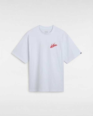 Women Vans Dettori Loose Fit T Shirts White Malaysia | VN7543628