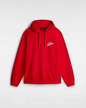 Women Vans Dettori Loose Hoodie Red Malaysia | VN0473512