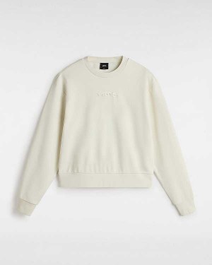 Women Vans Essential Relaxed Fit Sweatshirt White Malaysia | VN8013264