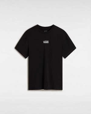 Women Vans Flying V Oversized T Shirts Black Malaysia | VN7389501