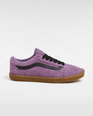 Women Vans Old Skool Lowpro Hairy Suede Sneakers Purple Malaysia | VN5208961