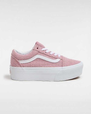 Women Vans Old Skool Platform Shoes Pink Malaysia | VN2048951