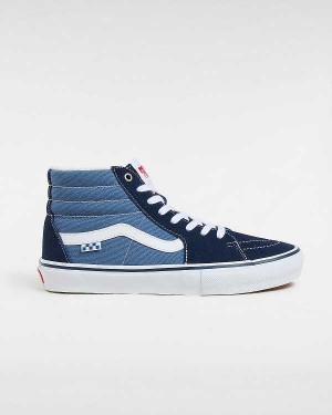 Women Vans Sk8-Hi Skate Shoes Blue Malaysia | VN1830962