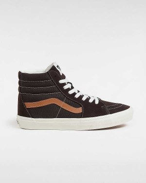 Women Vans Sk8-Hi Skate Shoes Brown Malaysia | VN2785961