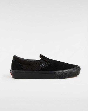 Women Vans Skate Slip On Shoes Black Malaysia | VN7896431