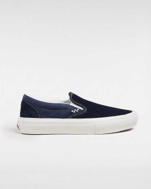 Women Vans Skate Slip On Shoes Blue Malaysia | VN9831647