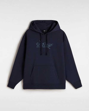 Women Vans Y2V Hoodie Blue Malaysia | VN9187306