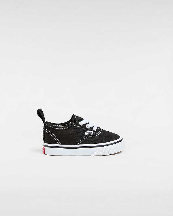 Kids\' Vans Authentic Elastic Lace (1-4 years) Sneakers Black Malaysia | VN2094785