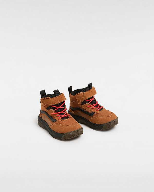 Kids' Vans MTE Mini Crest (1-4 Years) Hiking Boots Orange Malaysia | VN6123079