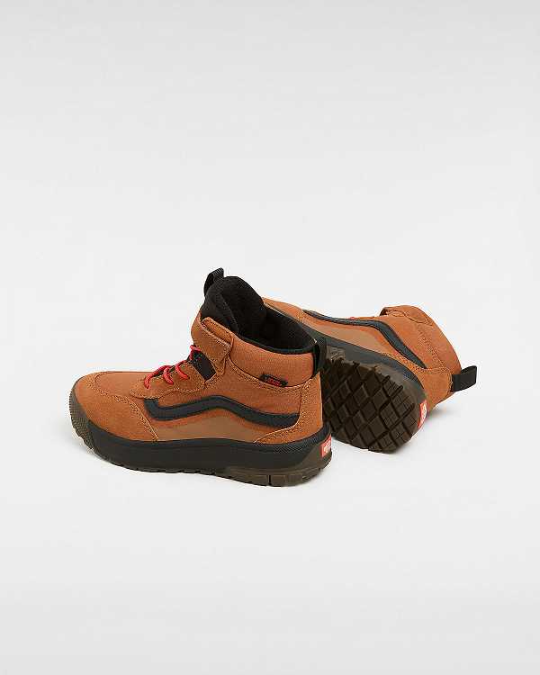 Kids' Vans MTE Mini Crest (4-8 Years) Hiking Boots Orange Malaysia | VN9123546