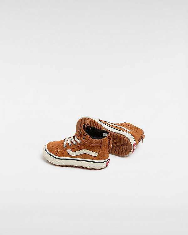 Kids' Vans MTE Sk8-Hi (1-4 Years) Sneakers Brown / Orange Malaysia | VN6813540