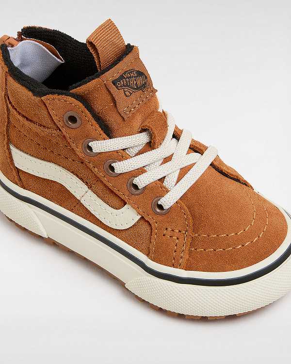 Kids' Vans MTE Sk8-Hi (1-4 Years) Sneakers Brown / Orange Malaysia | VN6813540