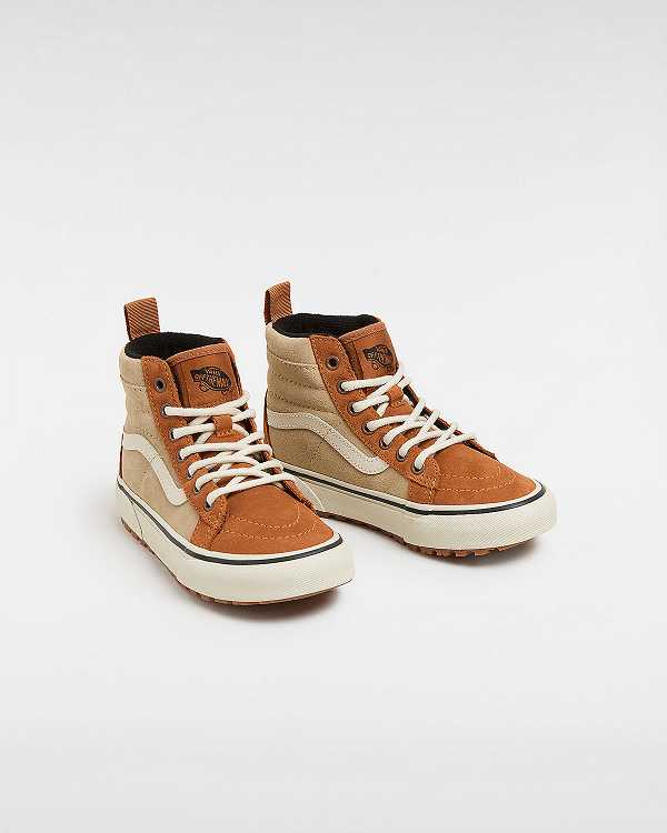 Kids' Vans MTE Sk8-Hi (4-8 Years) Sneakers Brown / Orange Malaysia | VN0327481