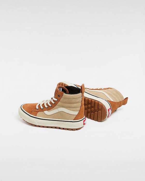 Kids' Vans MTE Sk8-Hi (4-8 Years) Sneakers Brown / Orange Malaysia | VN0327481