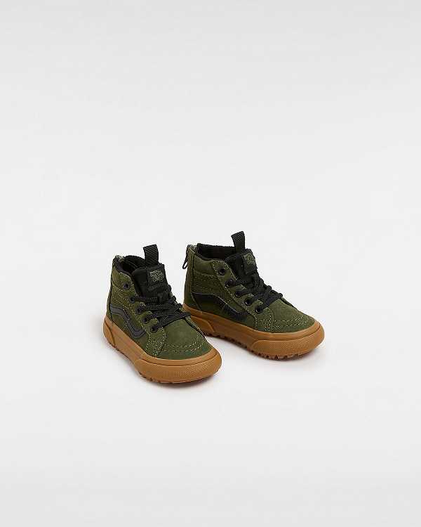 Kids' Vans MTE Sk8-Hi Zip (1-4 Years) Sneakers Green Malaysia | VN7150682