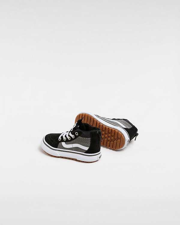 Kids' Vans MTE Sk8-Hi Zip (1-4 Years) Sneakers Black / Grey Malaysia | VN0634289