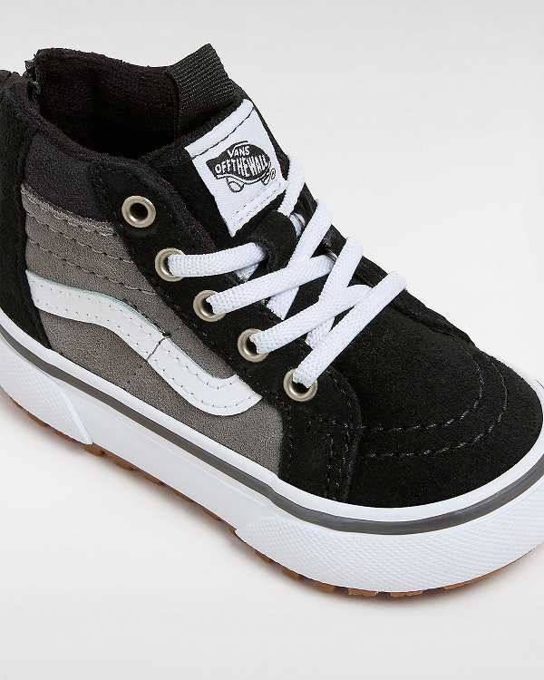 Kids' Vans MTE Sk8-Hi Zip (1-4 Years) Sneakers Black / Grey Malaysia | VN0634289