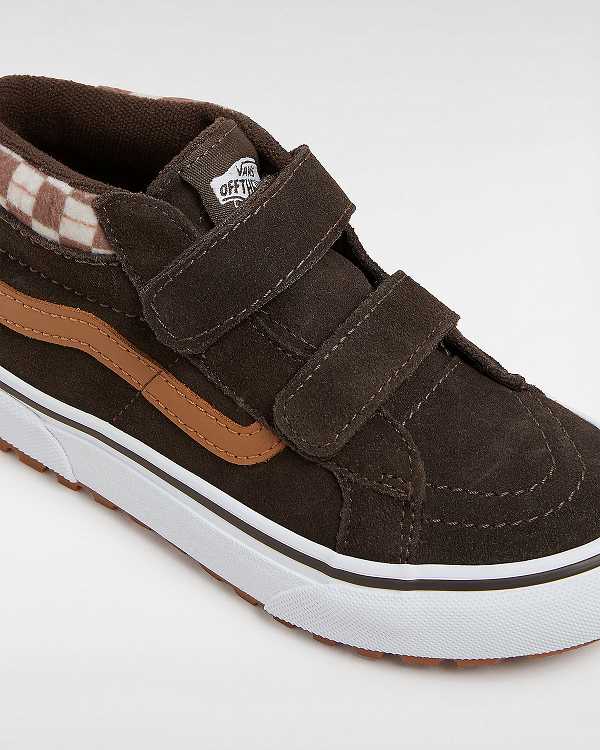 Kids' Vans MTE Sk8-Mid Reissue Hook and Loop (4-8 years) Sneakers Brown Malaysia | VN4391602