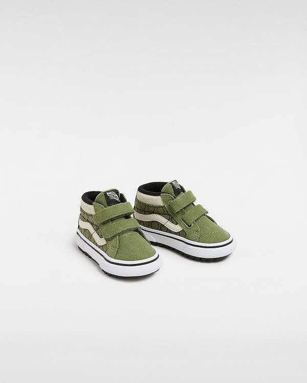 Kids' Vans MTE Sk8-Mid Reissue Hook and Loop (1-4 Years) Sneakers Green Malaysia | VN7512493