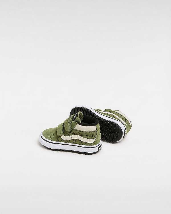 Kids' Vans MTE Sk8-Mid Reissue Hook and Loop (1-4 Years) Sneakers Green Malaysia | VN7512493