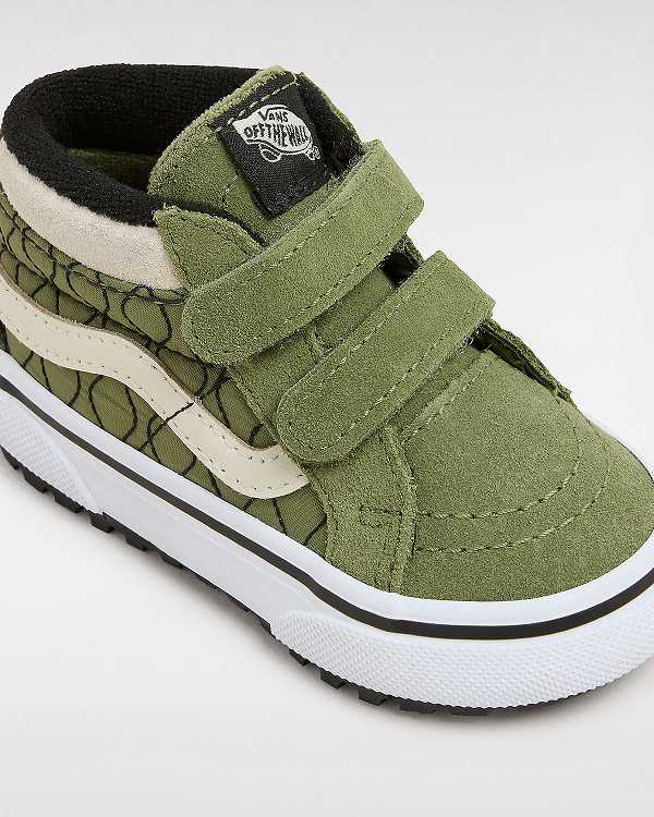 Kids' Vans MTE Sk8-Mid Reissue Hook and Loop (1-4 Years) Sneakers Green Malaysia | VN7512493