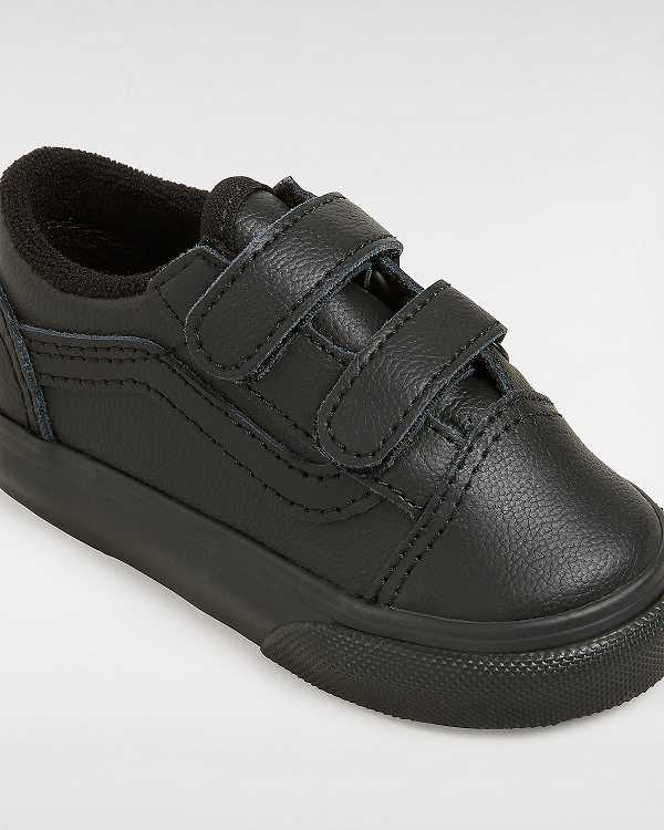 Kids' Vans Old Skool (1-4 Years) Sneakers Black Malaysia | VN9850746