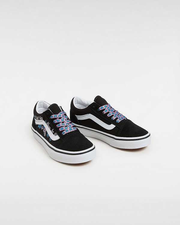 Kids' Vans Old Skool (4-8 Years) Sneakers Black Malaysia | VN5862704