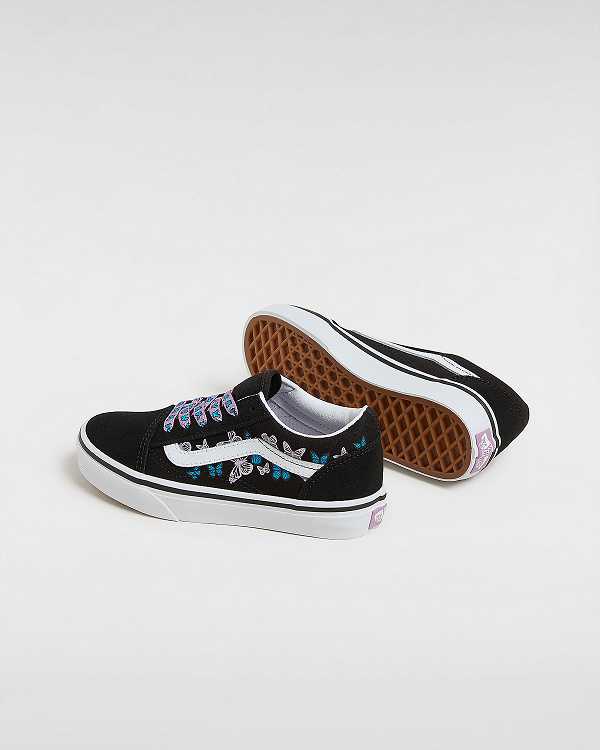 Kids' Vans Old Skool (4-8 Years) Sneakers Black Malaysia | VN5862704