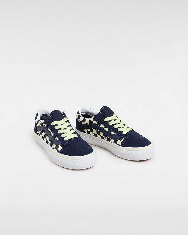 Kids' Vans Old Skool (4-8 Years) Sneakers Blue Malaysia | VN5760829