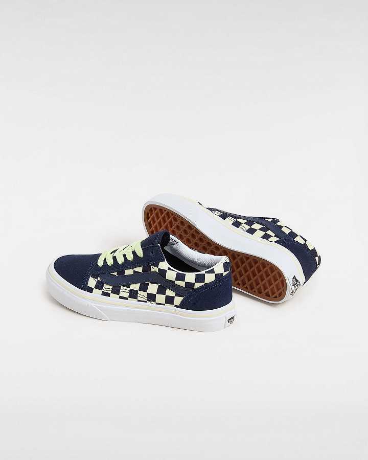 Kids' Vans Old Skool (4-8 Years) Sneakers Blue Malaysia | VN5760829