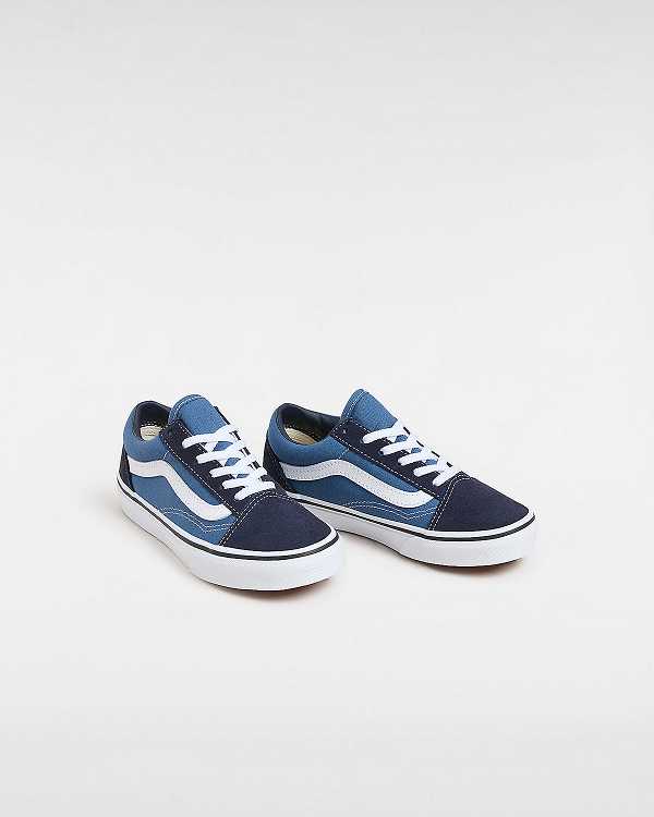 Kids' Vans Old Skool (4-8 Years) Sneakers Blue Malaysia | VN7986510