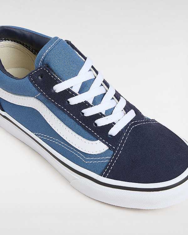 Kids' Vans Old Skool (4-8 Years) Sneakers Blue Malaysia | VN7986510