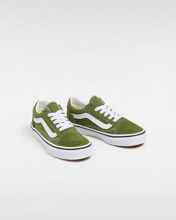 Kids' Vans Old Skool (4-8 Years) Sneakers Green Malaysia | VN7504293