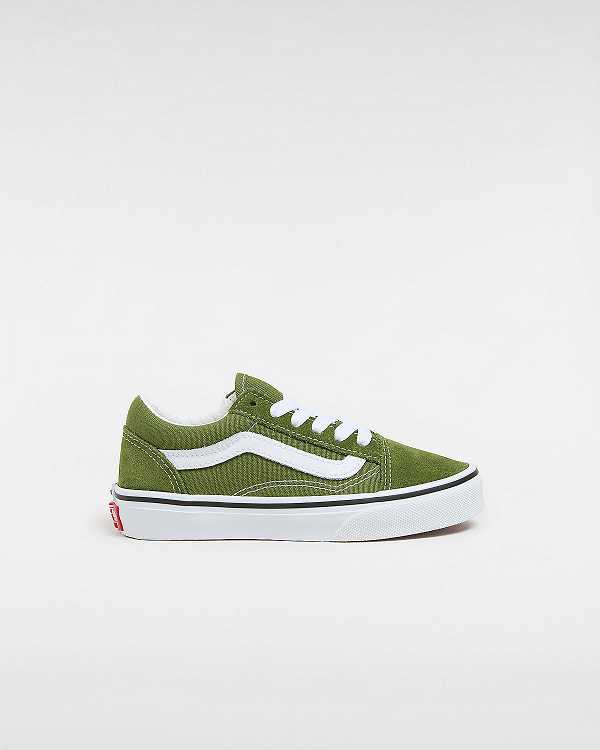 Kids\' Vans Old Skool (4-8 Years) Sneakers Green Malaysia | VN7504293