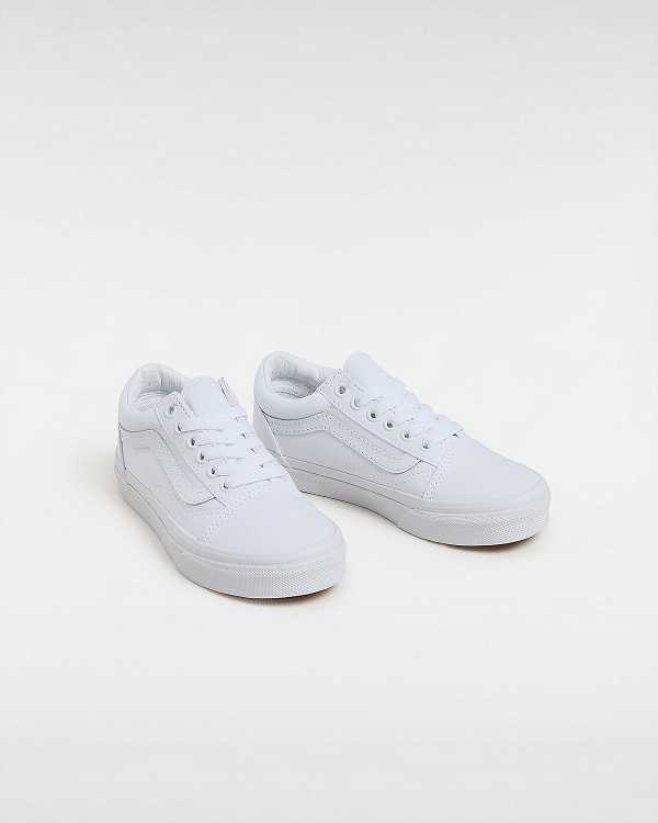 Kids' Vans Old Skool (4-8 Years) Sneakers White Malaysia | VN8579134