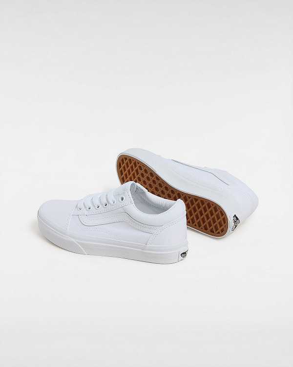 Kids' Vans Old Skool (4-8 Years) Sneakers White Malaysia | VN8579134