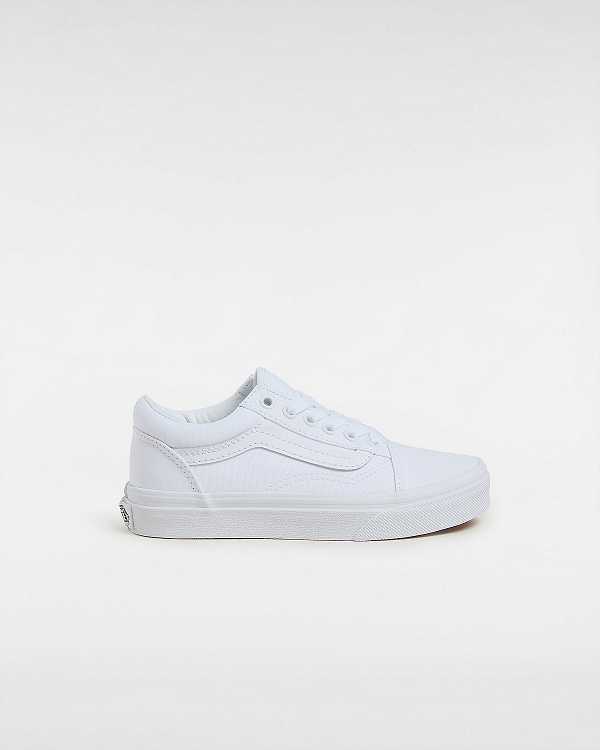 Kids\' Vans Old Skool (4-8 Years) Sneakers White Malaysia | VN8579134