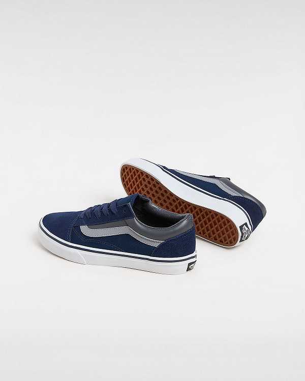 Kids' Vans Old Skool (8-14 Years) Sneakers Blue Malaysia | VN2175840