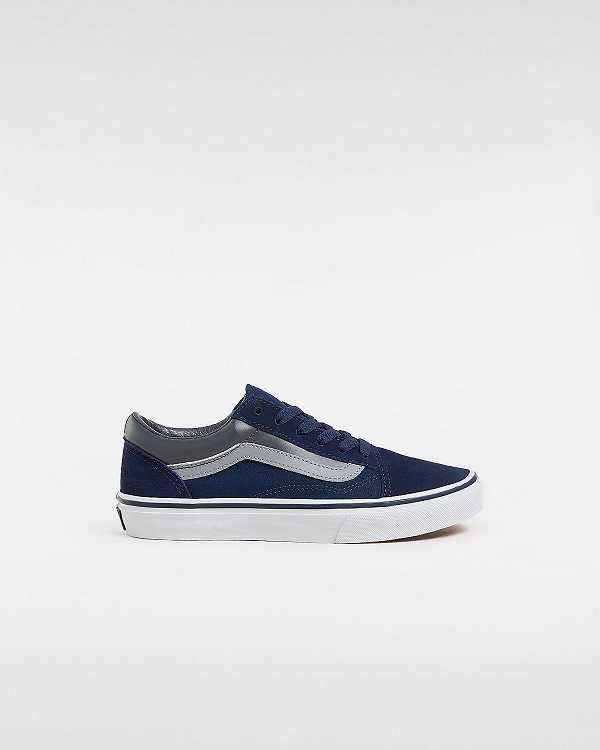 Kids\' Vans Old Skool (8-14 Years) Sneakers Blue Malaysia | VN2175840