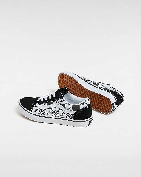 Kids' Vans Old Skool (8-14 Years) Sneakers Black Malaysia | VN2107845