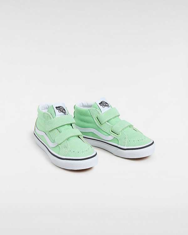 Kids' Vans SK8-Mid Reissue (4-8 years) Sneakers Green Malaysia | VN5734692