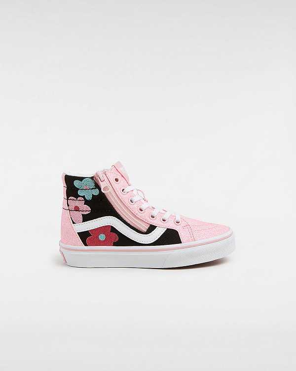 Kids\' Vans Sk8-Hi Reissue Side Zip Glitter (4-8 years) Sneakers Multicolor Malaysia | VN4056183