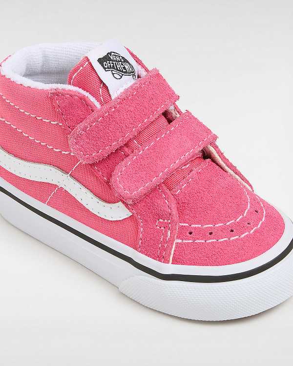 Kids' Vans Sk8-Mid Reissue Hook and Loop (1-4 Years) Sneakers Pink Malaysia | VN2709361